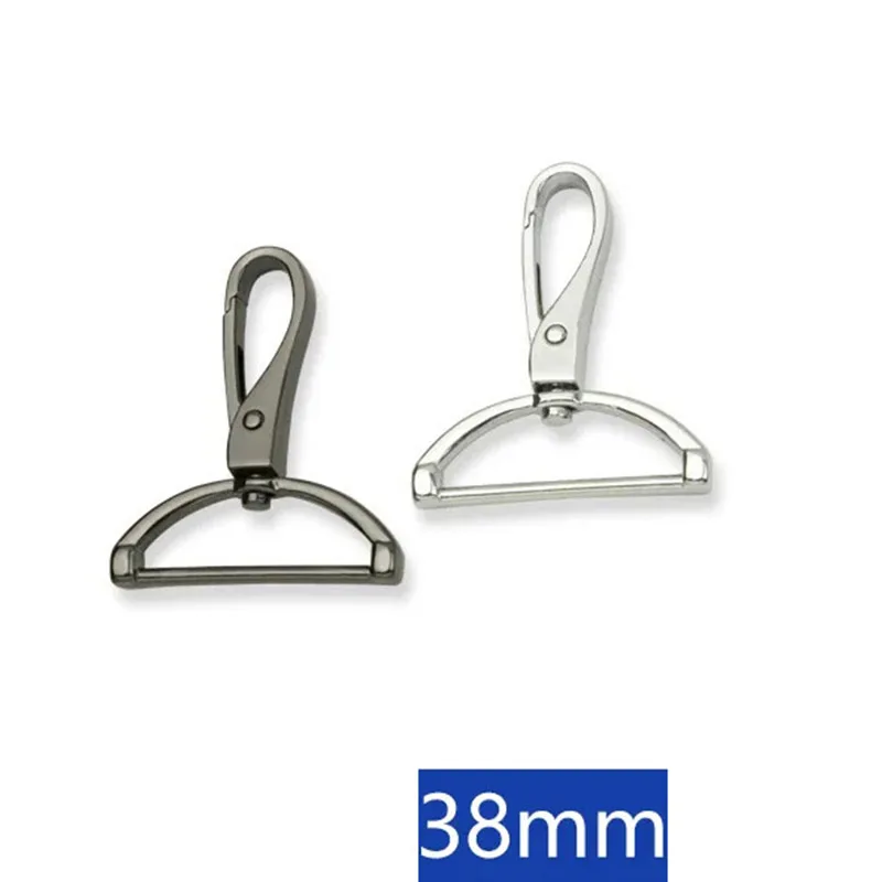 

Hook Buckle Crossbody Bag Shoulder Strap Connection Metal Hook Inner Diameter 38mm Zinc Alloy D-Tail Buckle Hardware Accessories