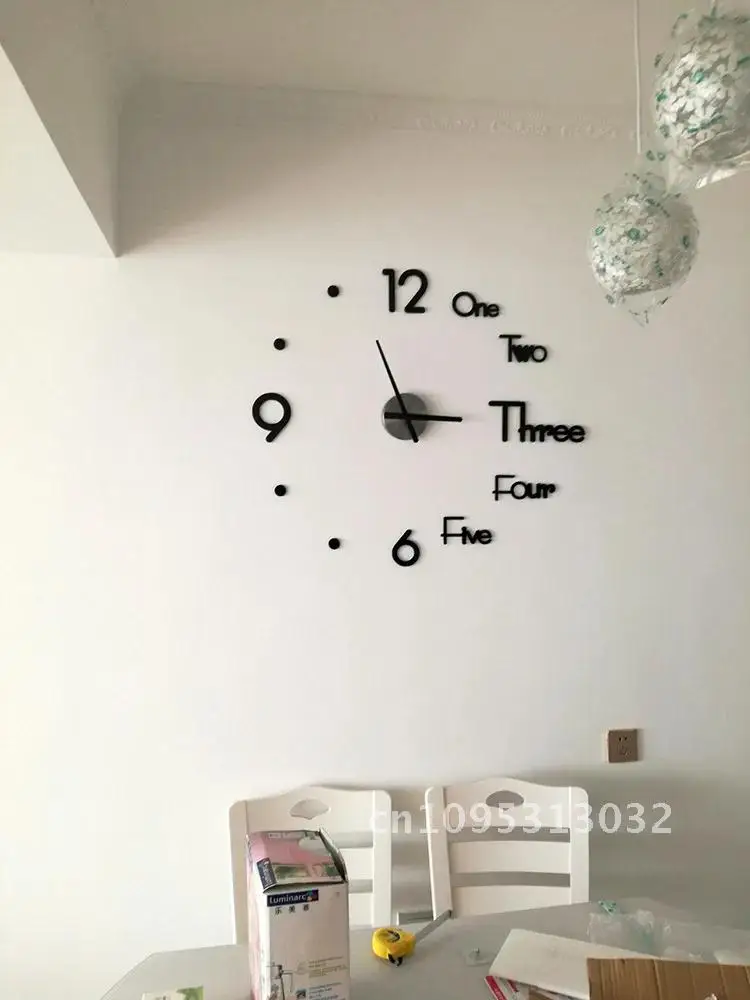 

Wall Creative Oversized Clock, Living Room Art, DIY, Home Fashion, 1m