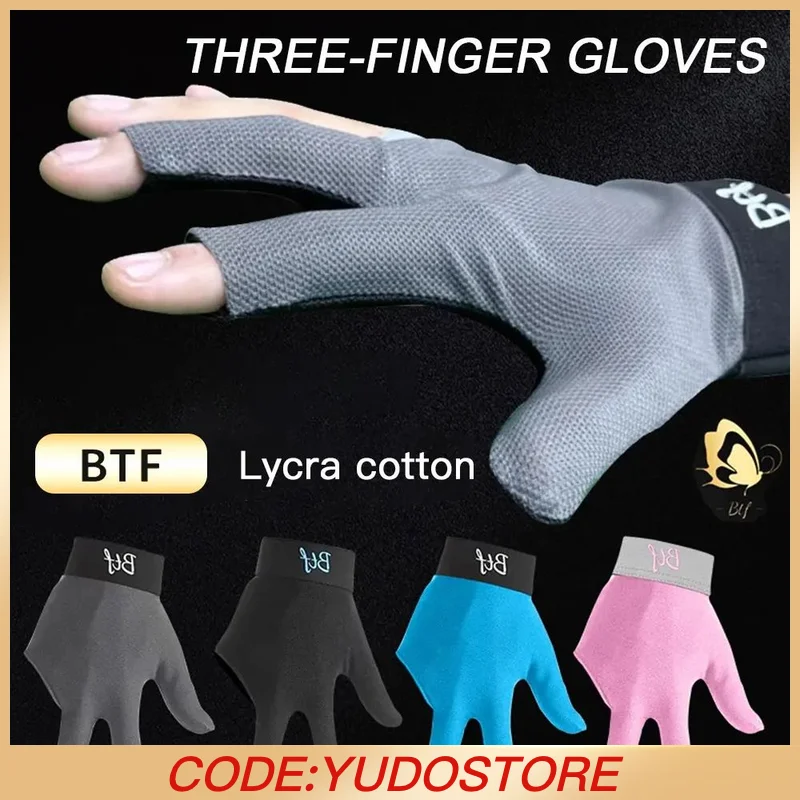 

BTF Billiard gloves with fingerless high-end professional Pool gloves three-finger gloves for billiard accessories
