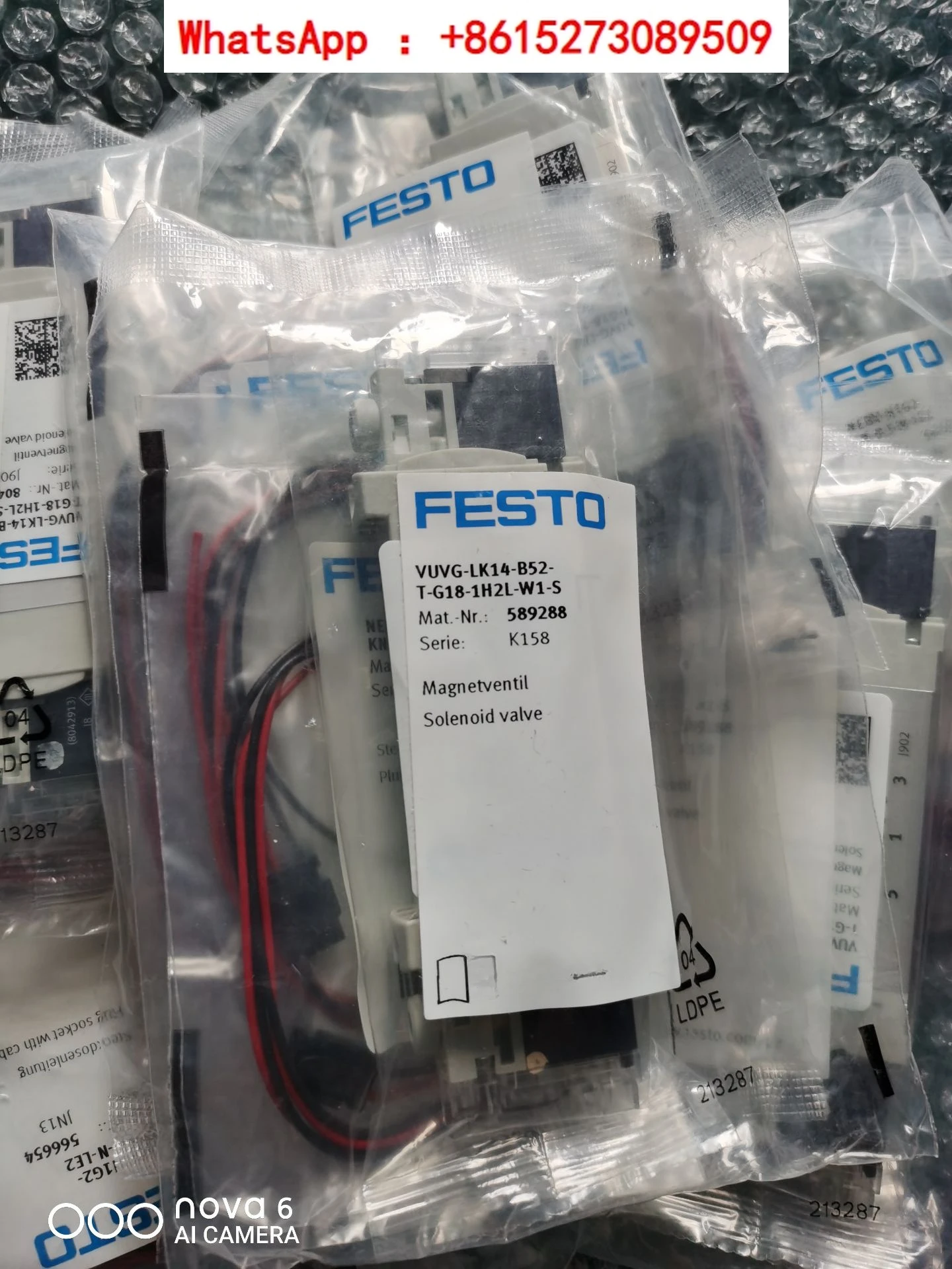 

FESTO solenoid valve VUVG-LK14-B52-T-G18-1H2L-S 8042564 589288