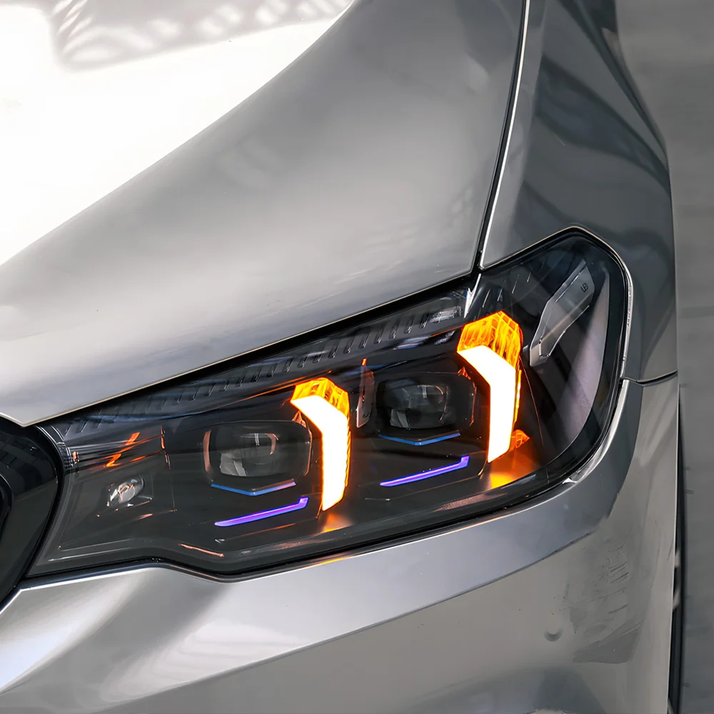 For BMW 5 Series G30 2018-2020 Headlights Assembly Upgrade LED Lens Flashing Turn Signal Light Plug and Play High Quality