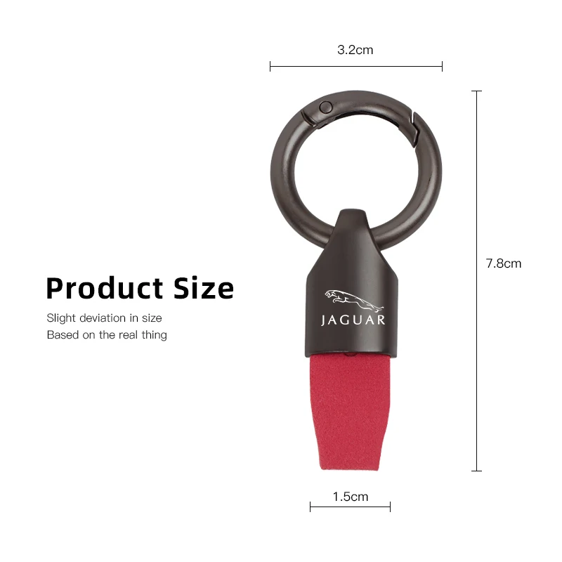 سيارة مفتاح حزام سبائك الزنك سيارة مفتاح سلسلة الجلود ل جاكوار X S F XF XE XJ XK XEL XFL XJL XJ6 XJS XKR XFR F-نوع F-Pace E-Pace #6