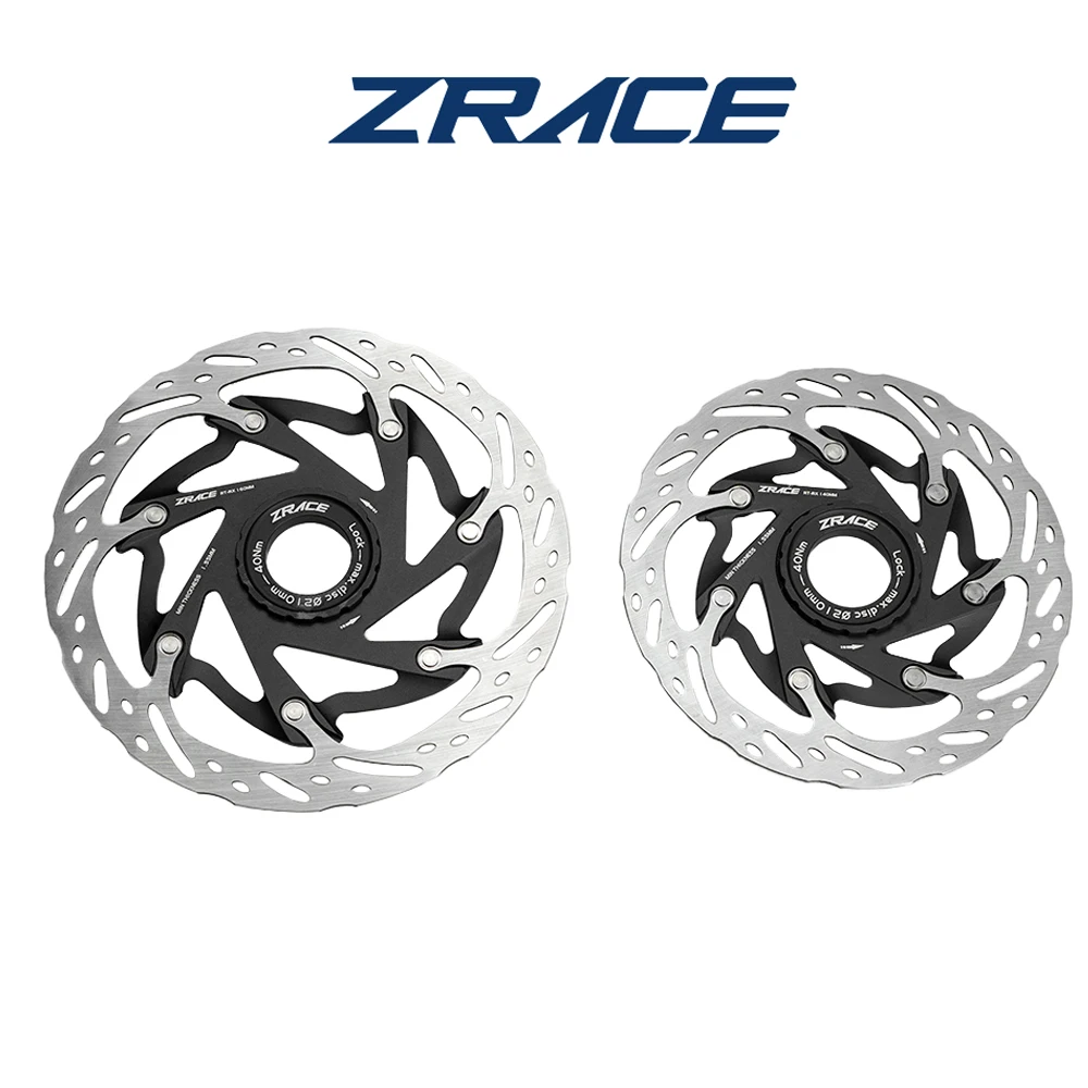ZRACE RT-RX Center Lock Disc Rotor, 140mm 160mm Road Disc Brake Ultralight Strong Heat Dissipation Floating Rotor