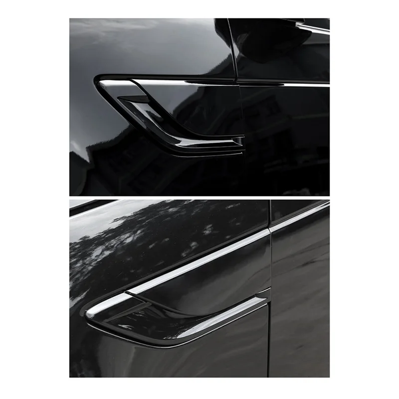 

1 пара автомобильных Стайлингов, боковая крышка вентиляционного отверстия, накладка, декоративные детали для Land Rover Discovery 5 LR5 2017-2023, глянцевая