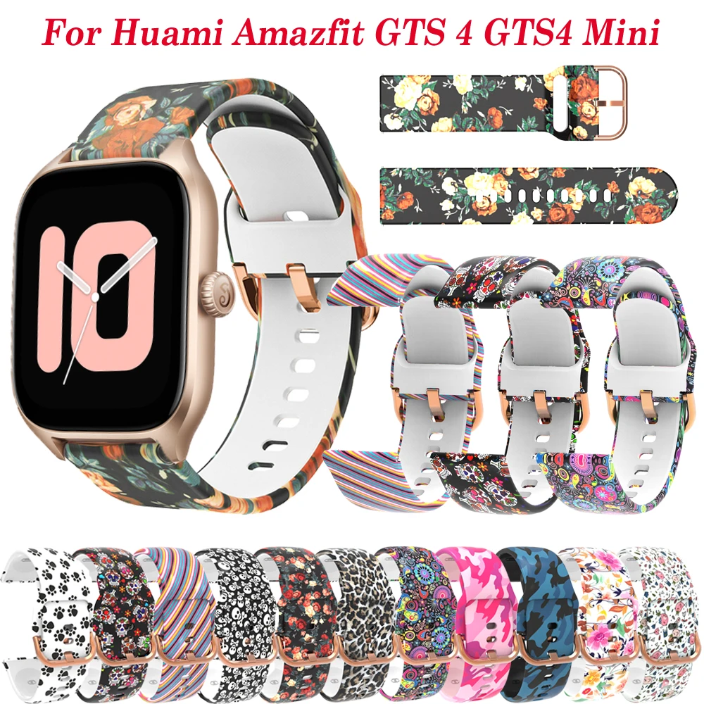 Bracelet de montre intelligente 20mm pour Xiaomi Amazfit GTS3 GTS 4 Mini Bracelet en Silicone GTS2 2e GTS 3 GTR 42mm Bip Lite Bracelet de montre