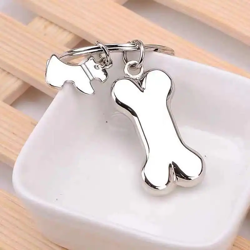 Cute Dog Bone key Chain - Hot Fashion Charms Pendent key ring for men and women gift keychain Jewelry