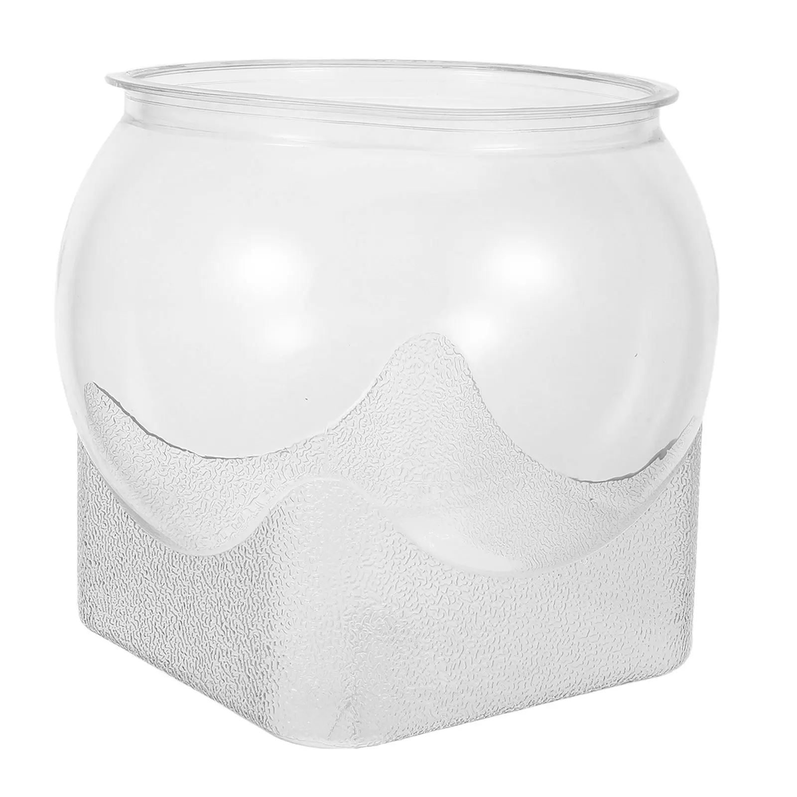 

Clear Plastic Fish Bowl Unbreakable Heavy Duty Desktop Fish Tank Goldfish Bowl Decorative Flower Vase Centerpiece Hydroponic