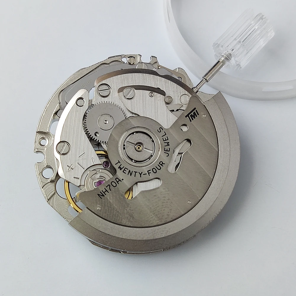 Japan NH70/NH70A Hollow Automatic Watch Movement 21600 BPH 24 Jewels High Accuracy Jewels Watch Accessore Replacements