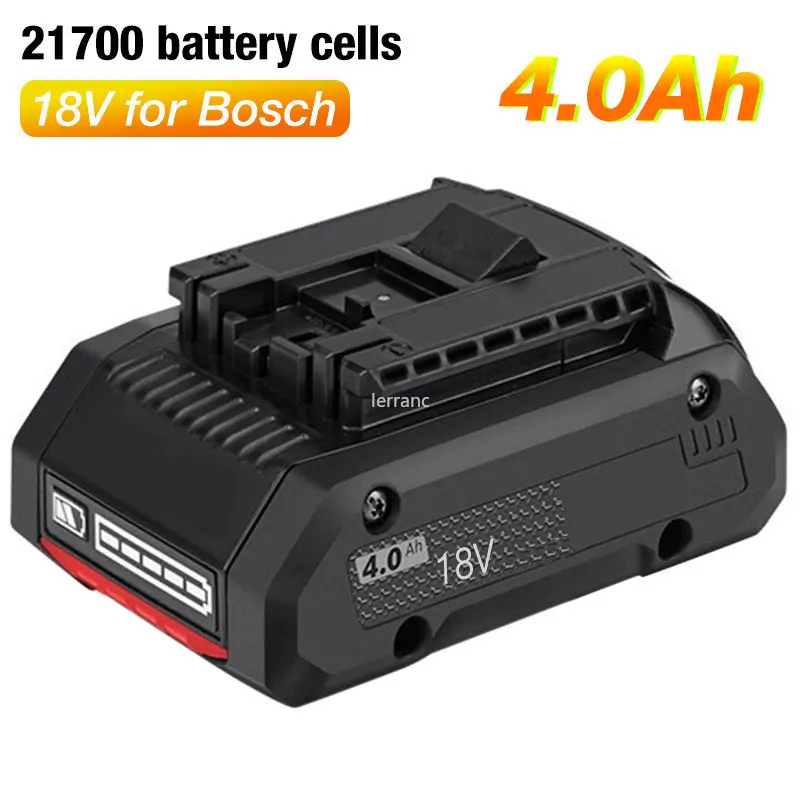 18V 4.0Ah Li-Ion Battery Replacement for Bosch Cordless Tools GBA18V40 Compact Battery 21700 CELLS