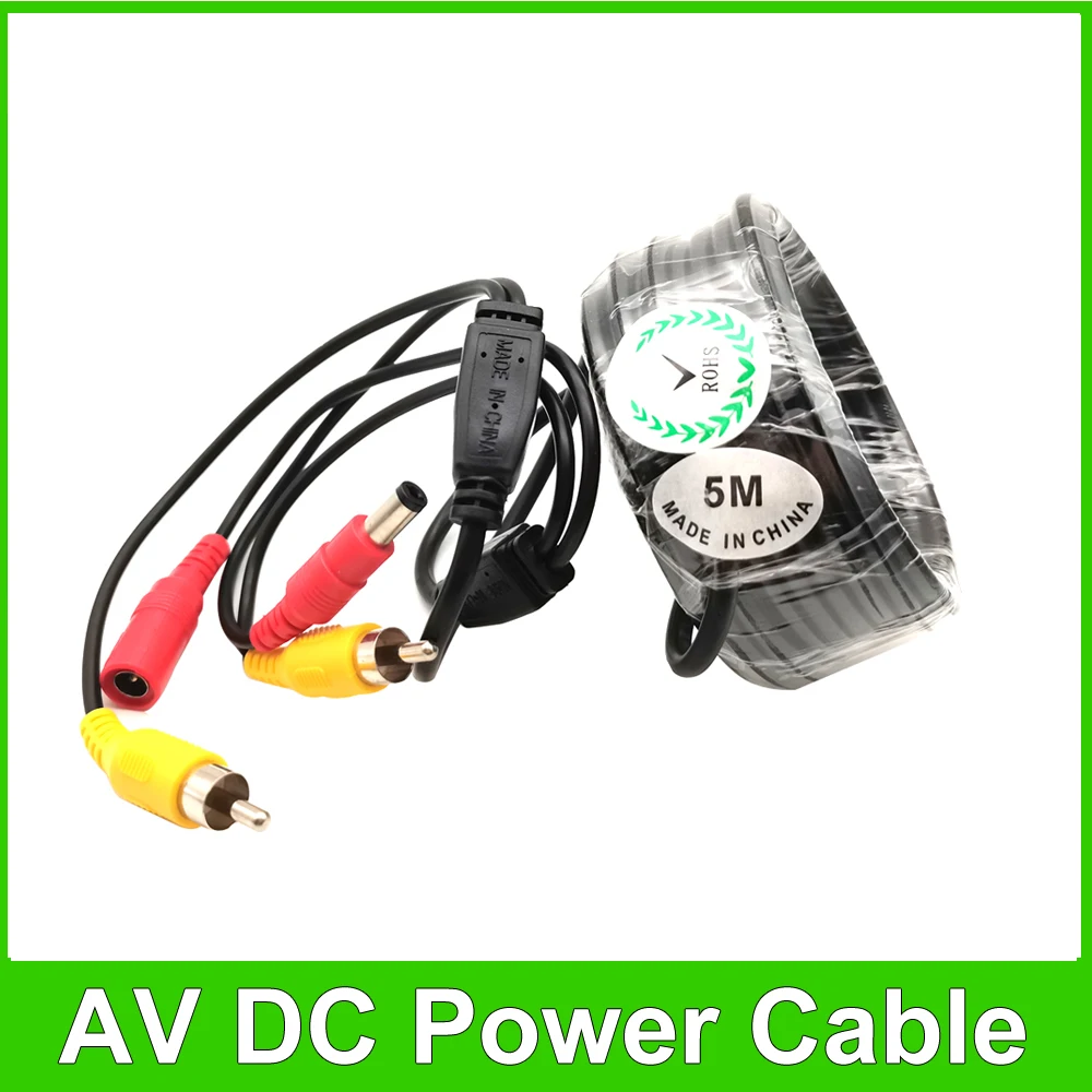 

NEOCoolcam 5M/10M RCA Video AV DC Power Cable Audio Video Extension Cables For AHD CVI TVI Analog Security DVR Camera