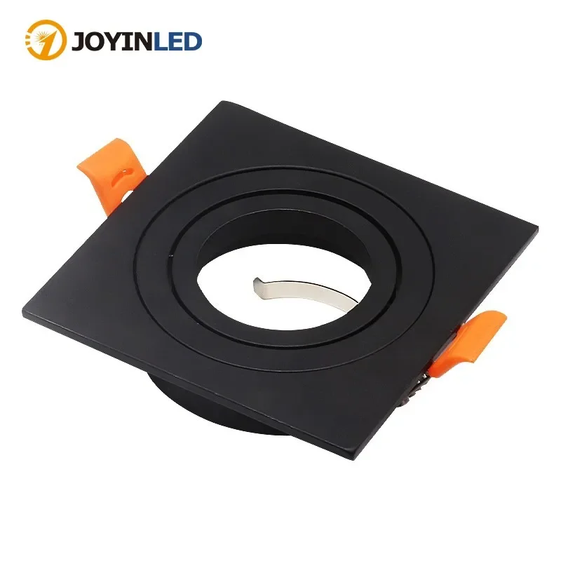 High Quality Square Adjustable Aluminum LED Ceiling Spot Light Fixture Ceiling Lamp Downlight Bracket Frame Indoor Decorative