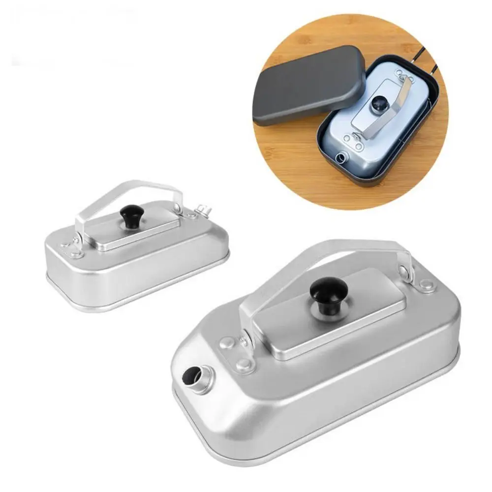 

Mini Aluminum Alloy Camping Tea Kettle Handheld with Handle Camping Boiling Water Pot Lightweight Leakproof Tea Cooker Travel