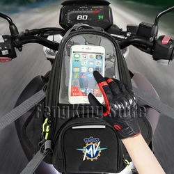 For MV Agusta 675 800 Brutale 1000 Turismo Veloce RC Motorcycle Magnetic Bag Riding Bag Navigation Fuel Tank Bag Large Screen