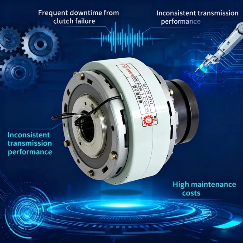 Factory Supply 12V DC 24V Ogura Style Magnetic Powder Clutch for Automation | Aluminium/Steel | 1Y Warranty