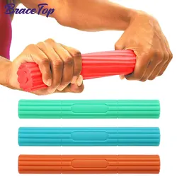 Flex Therapy Resistance Bar-allevia il dolore alla tendinite e migliora la forza della presa-materiale antiscivolo flessibile-esercitatore per il polso