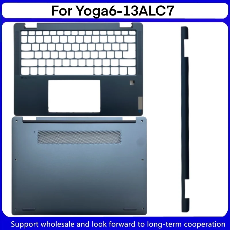 

New For Lenovo Yoga6-13ALC7 Replacemen Laptop Accessories Palmrest/Bottom Blue AP3SJ000400