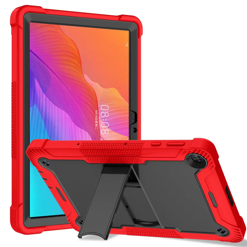 Custodia Per Huawei MatePad T10/T10s Con Portapenne E Stand | Cover In PU Pelle Flip, Angoli In TPU, Incluso Stilo, Verde