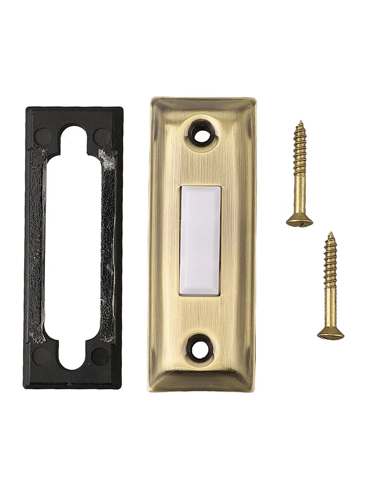 Button Doorbell Button Retro Sturdy Switch Versatile Wall Mounted Antique Replacement Parts Doorbell Push Button
