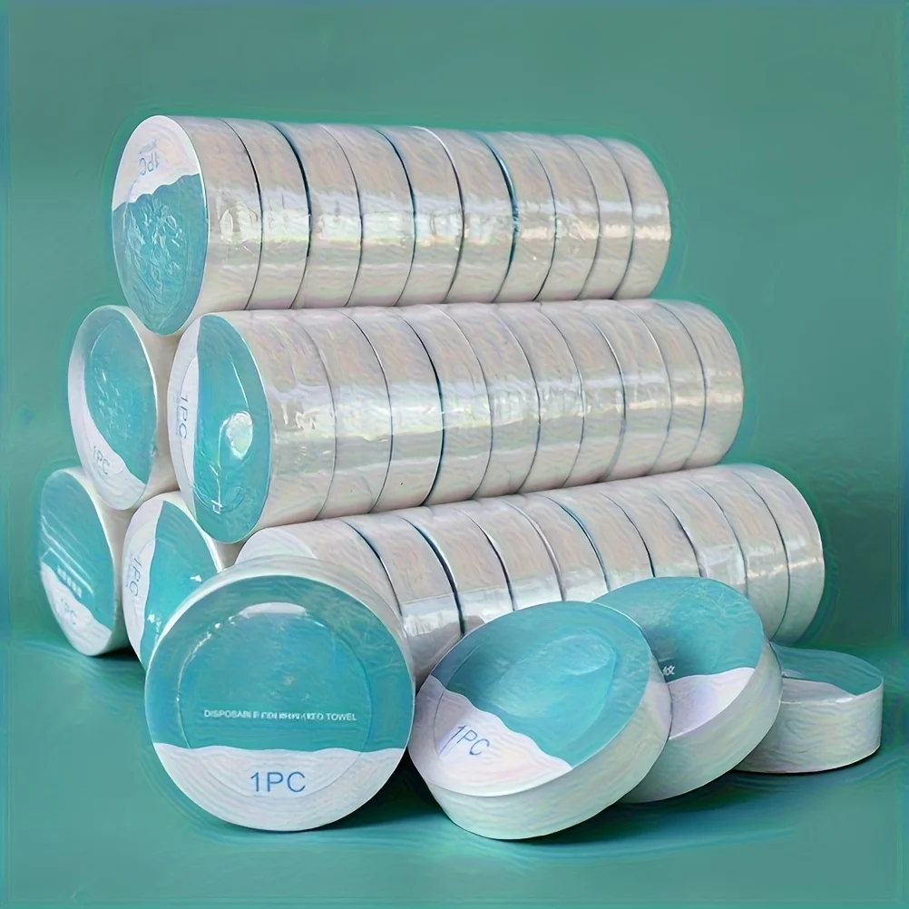 10 Stück komprimierte, schnell trocknende Reisehandtücher, waschbare Einweg-Mikrofaserhandtücher für Gesicht, Bad und Körper – ideal für die tägliche Routine