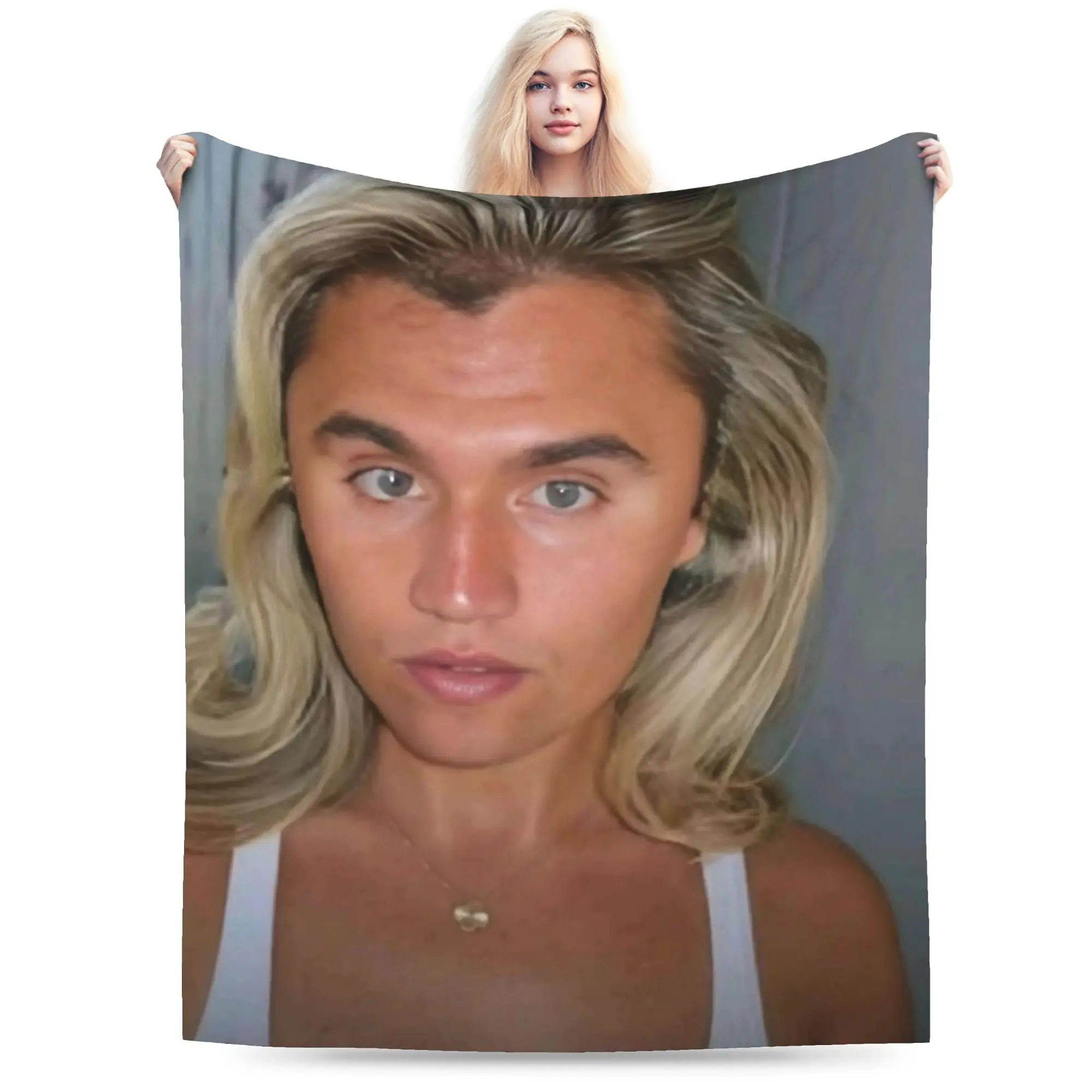 Charlie Kirk Funny Meme Throw Blanket for Couch  Soft Fuzzy Plush Blanket 50x60 Inches Multiple Sizes Bedspreads for All Seasons