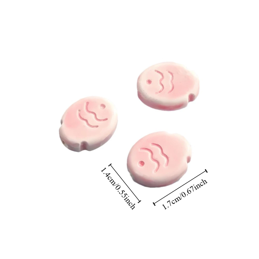 10 Stück Fischform Taiyaki Keramikperlen Handarbeit Keramik Spacer Lose Perlen Halskette Ohrringe Cartoon Design
