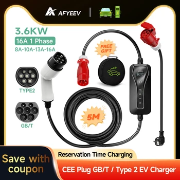 電気自動車、充電ボックス、eeplug、電気自動車タイプ1、タイプ1、タイプ1、タイプ2、evse、11kw、16a用のポータブル充電器