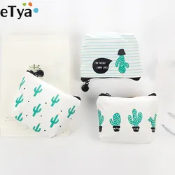 eTya Cartoon Cute Small  Kids Women's Purse Coin Wallet  Coin Purse Money Pouch Cactus Change Pouch Key Holder Bag