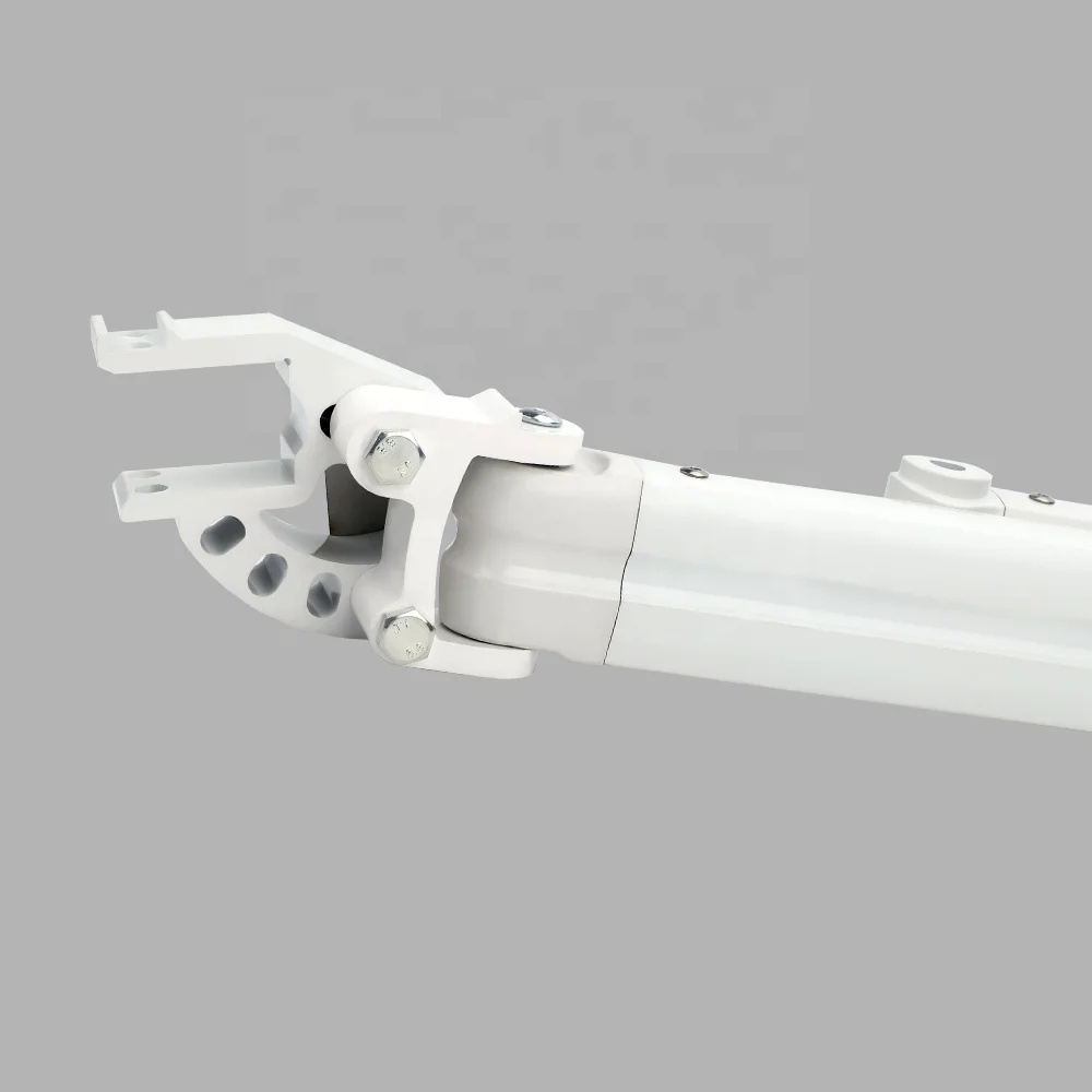 ATV&UTVFast Production Aluminum Alloy Acrylic Remote Control White Awning Swing Arm with Sunshade for Coffee Shops
