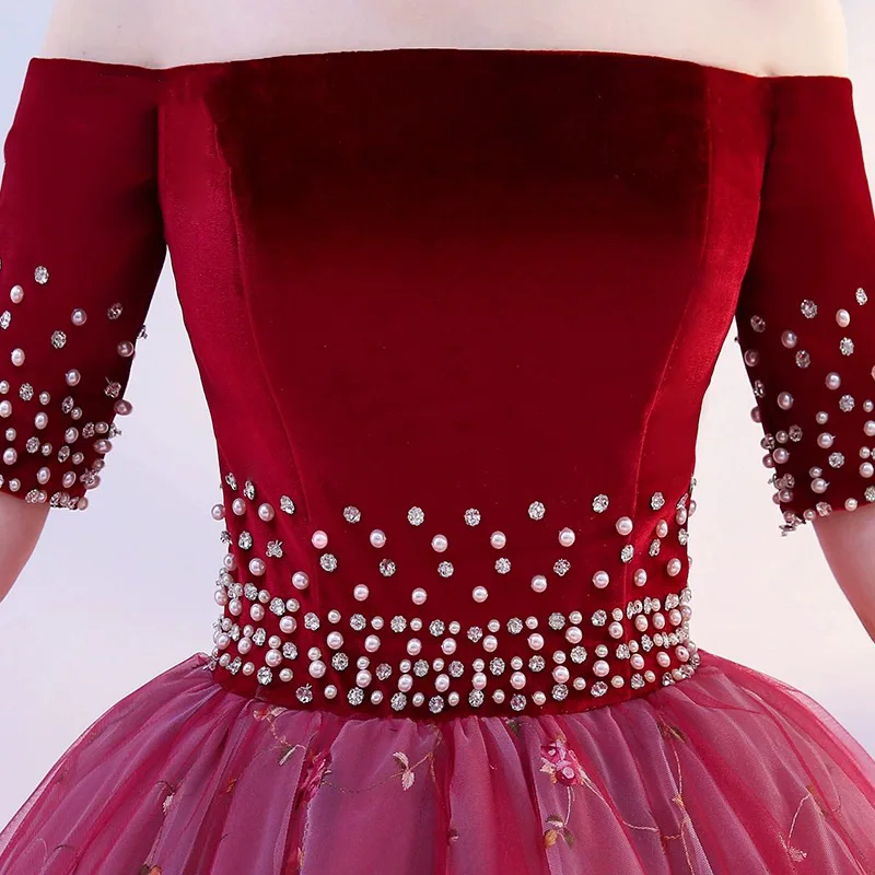 2026 New Women's Colored Yarn One Shoulder Evening Dress Fashionable Slimming New Year's President's Back Strap Dress