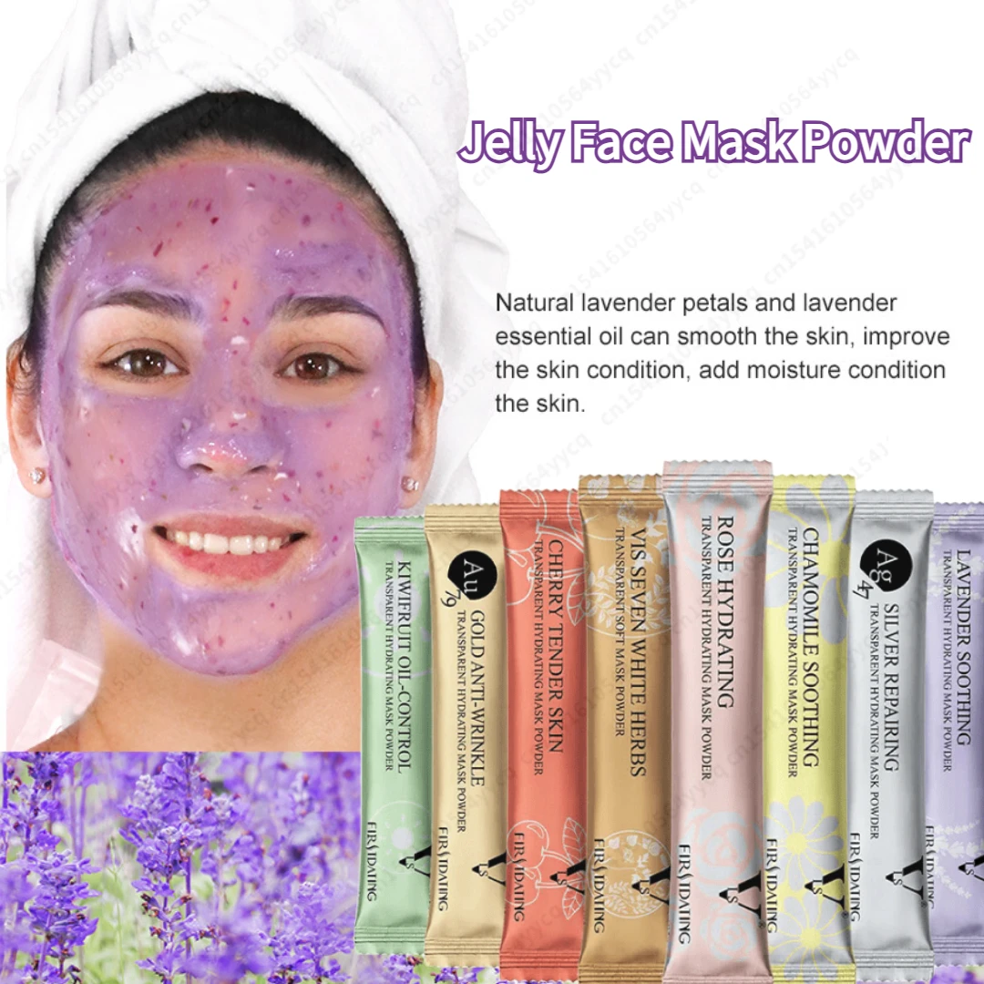 Masque facial Hydro Jelly doux naturel, série de poudres, rose blanchissant, profitabilité, masque e Vera, caoutchouc bricolage, masque facial SPA,