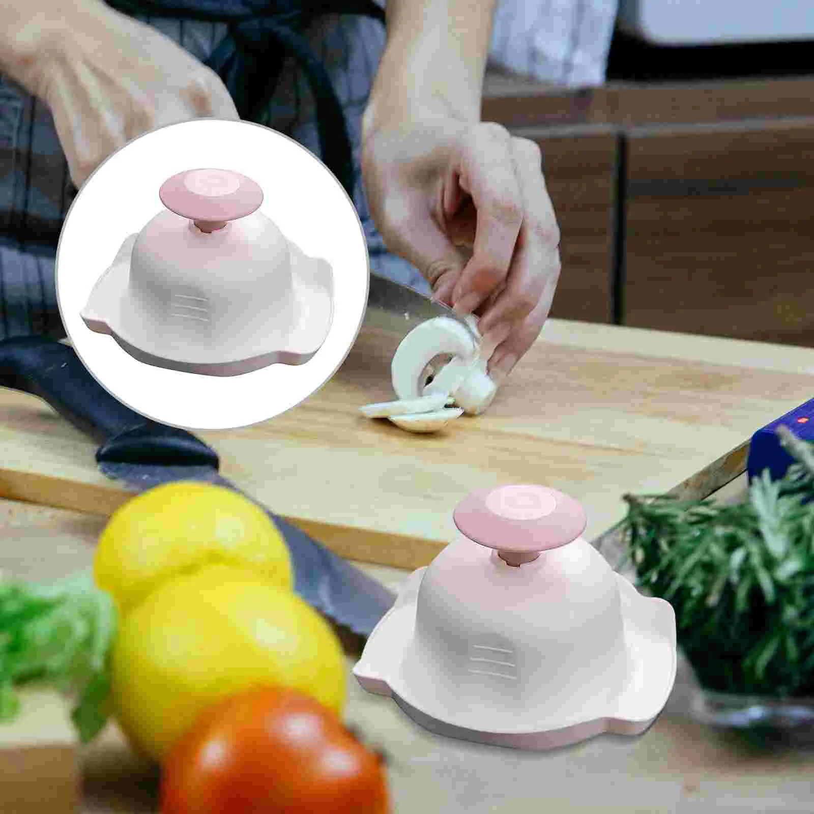 Veggie Chopper Food Holder Kitchen Gadget Finger Protector Safety Supplies Vegetable Slicer Grater Cutting Assistant