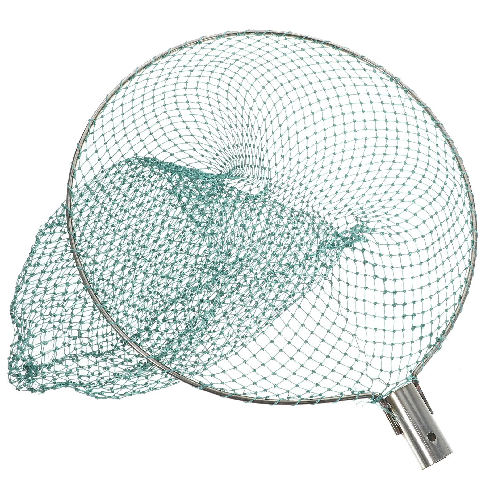 1 قطعة رأس شبكة الصيد دائم الفولاذ المقاوم للصدأ مادة النايلون ل شبكة أرضية نهر بحيرة تيار معدات الأسماك معدات الصيد