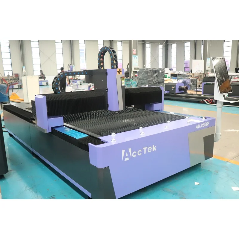 AKJ1526F CNC sheet metal steel iron lazer cutter price 3000w 6000w 3015 fiber laser cutting machine