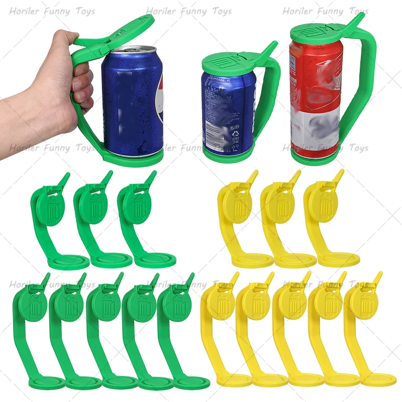 1–10 Stück wiederverwendbarer Biergriffhalter, Schutz, Soda-Dose, Deckelstopper für Soda, Bier, Getränke, Saft, Cola, geeignet für 300 ml/500 ml