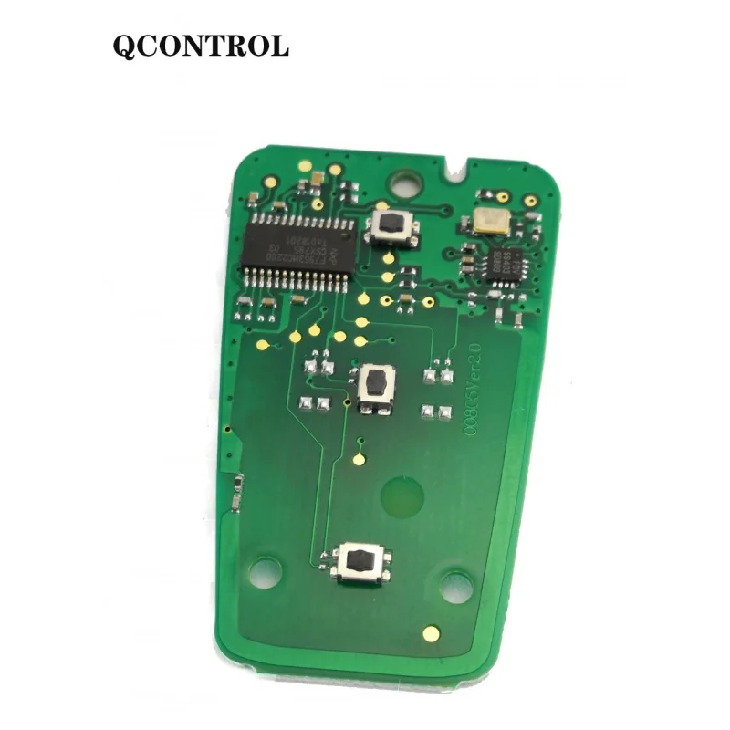 Chave remota inteligente do carro QCONTROL para Citroen C4 C5 Picasso Grand Cactus C-Crosser AirCross 433MHz 434MHz Keyless-Go