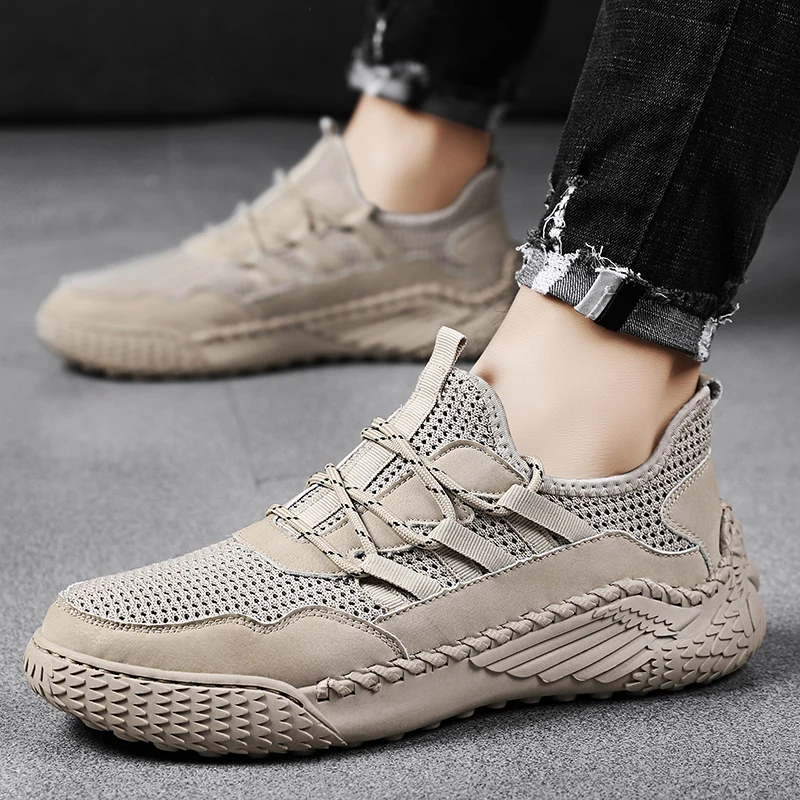 Zapatillas de deporte ultraligeras para hombre, Calzado cómodo e informal para senderismo al aire libre, a la moda, novedad de 2023