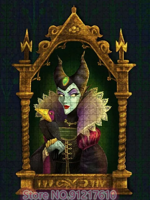 The Evil Queen Gaston Maleficent Ursula Doctor Disney Magic Mirror Villa 1000 Piece Puzzle Puzzle Game Holiday Gift