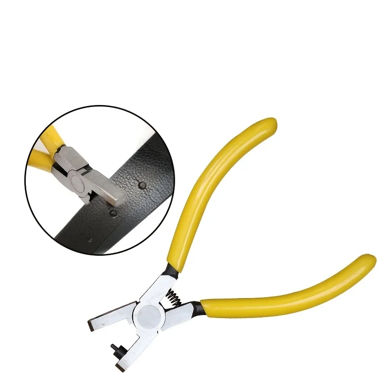 Universal 2.0mm Leather Hole Punch Plier - Effortless Belt Dog Collar Shoe Craft Project Repair Tool - Suitable for Thin Straps