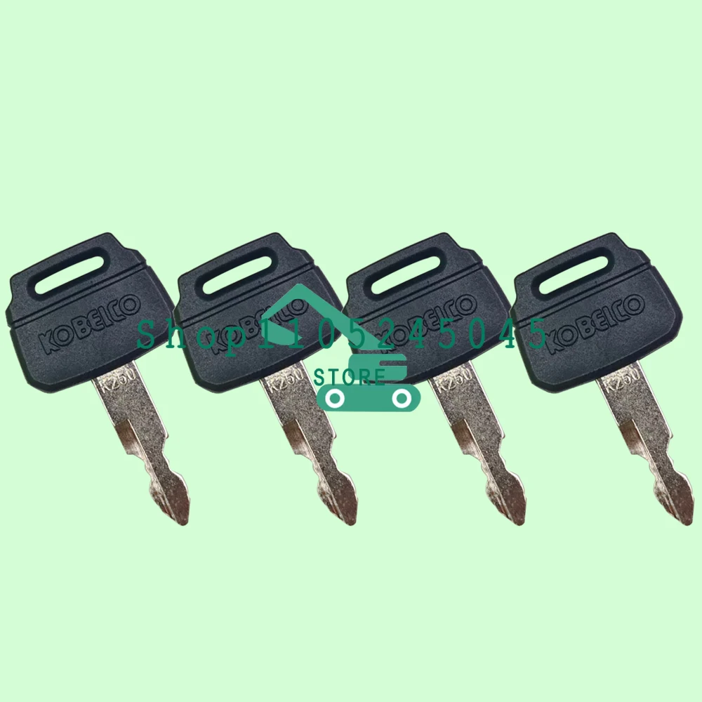 20PCS New K250 Starter Key for Kobelco Ignition Key Fits Kobelco Excavator Loader Dozer Parts Excavators Replacement Accessories