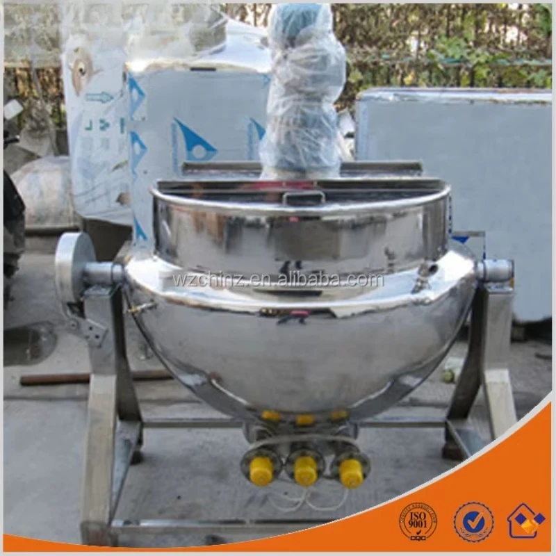 Hot Sale Food Process Electric Heating Pot Sugar Jacket Kettle  Cooking Pots