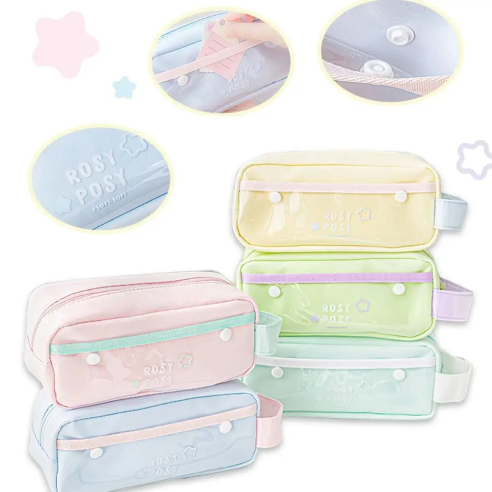 

Высокая емкость желток большой емкости карандаш конфетных цветов двойной слой большой емкости Ручка Сумка милая серия допамина