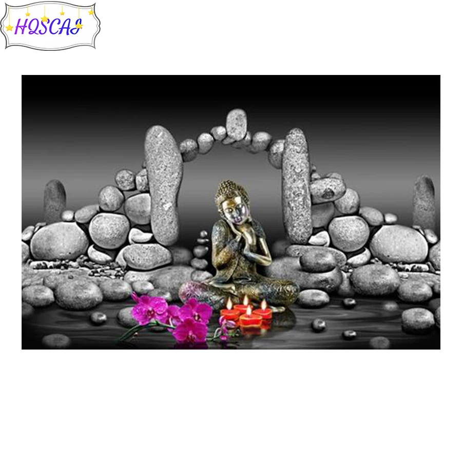 

New 5d Diy Diamond Painting Abstract stone buddha Full Square/round Diamond Embroidery Pictures Of Rhinestones Mosaic Home Decor