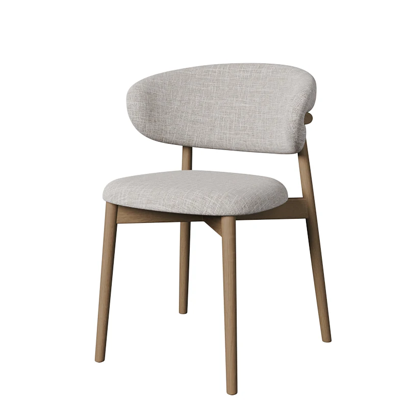 Nordic luxury household solid wood dining chair Modern minimalist chair coffee shop chair