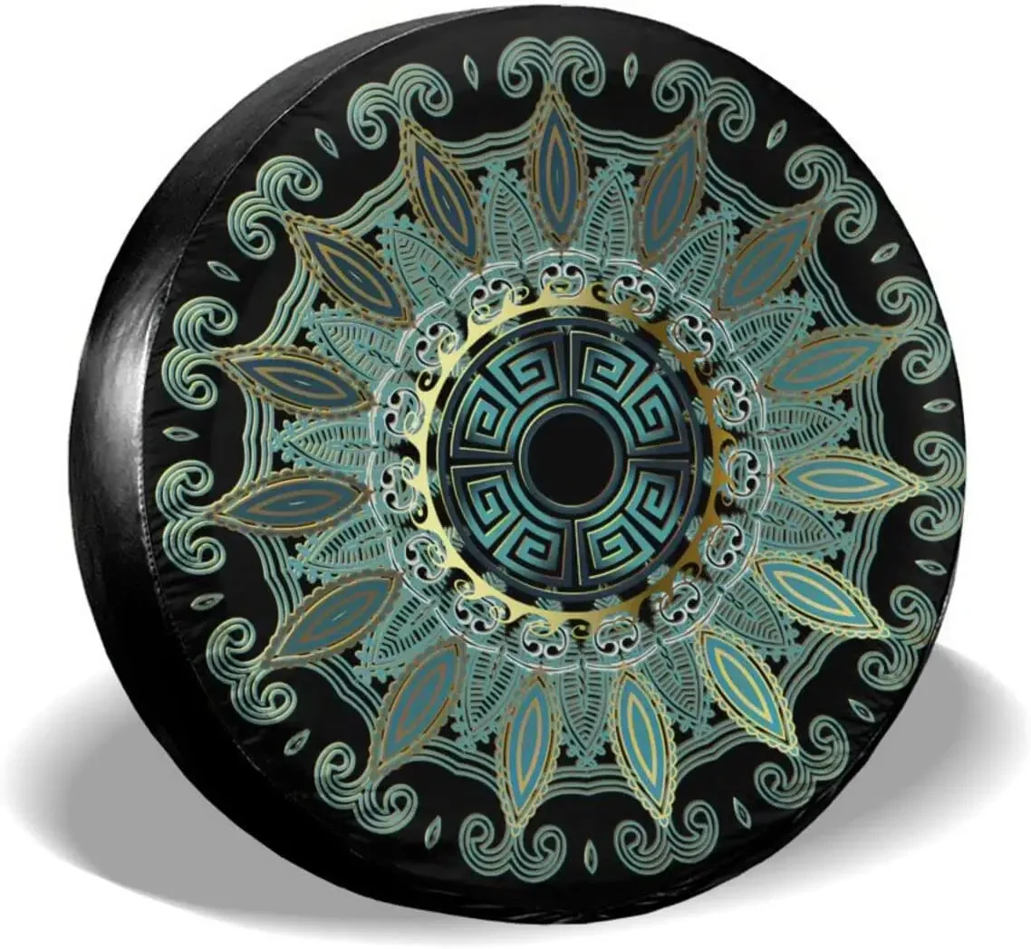 

Spare Tire Cover Universal Tires Cover Vintage Style Floral Design Car Tire Cover Wheel Weatherproof and Dust-Proof UV S