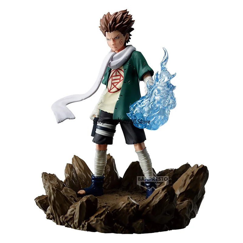 Bandai Original Memorable Saga NARUTO Akimichi Choji Anime Action Figure Desktop Ornaments Cartoon Figures Model