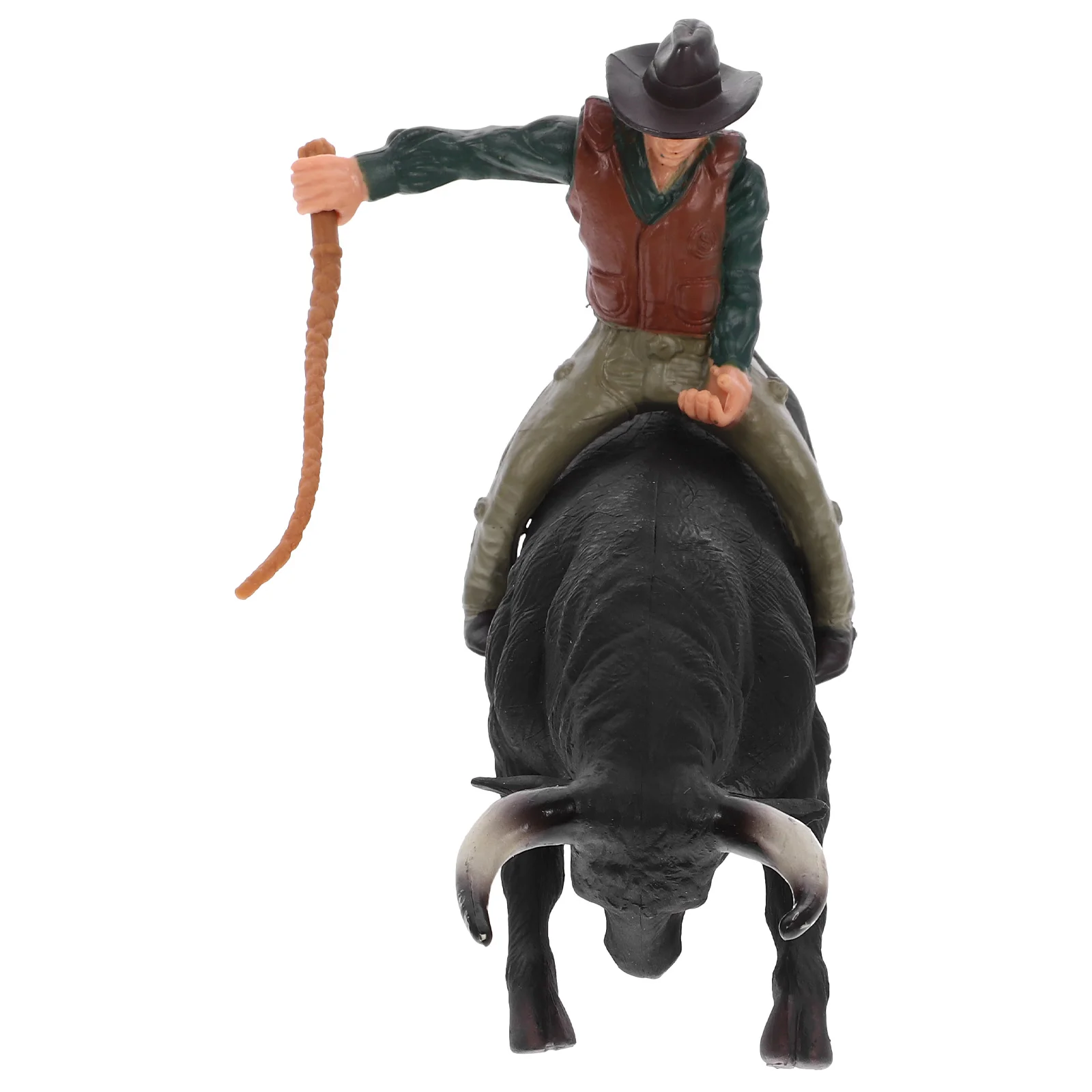 

Model Western Cowboy Bull Toddler Outdoor Ornaments Toys Pvc Creative