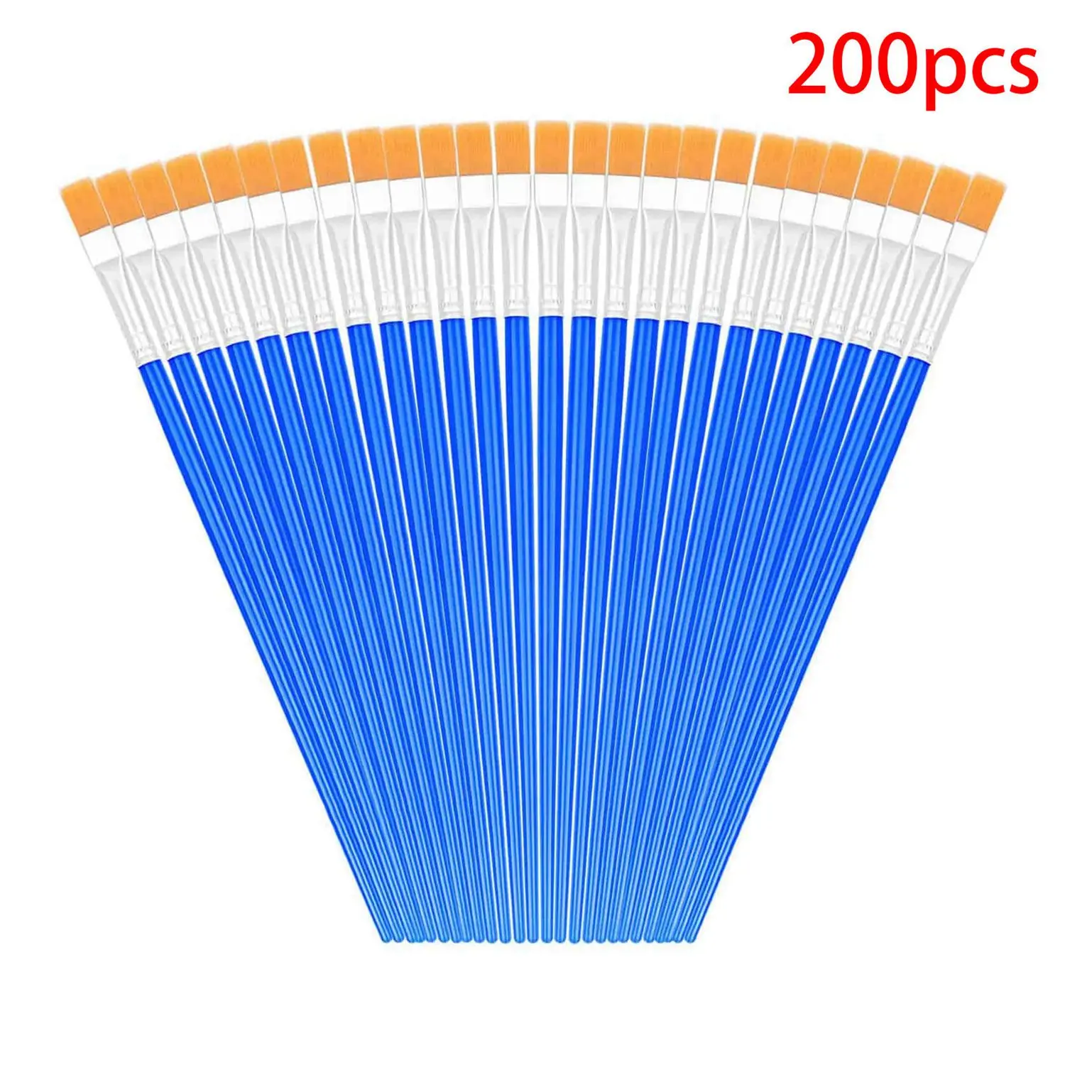 Paint Brush 200Pcs Watercolor Small Paint Brushes Nylon Hair Artist Brushes for Oil Watercolor Body Face Nail Craft Art