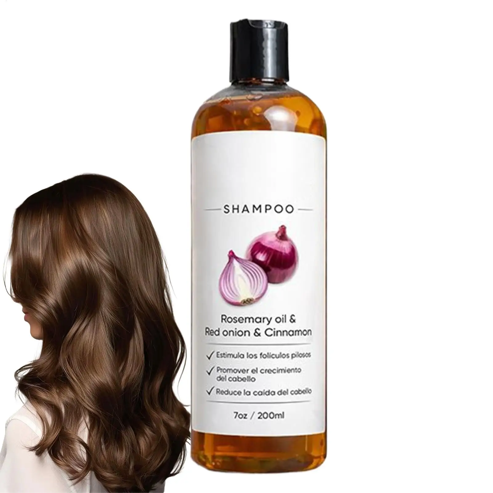 

200ml Rosemary Onion Shampoo Strengthening Thickening Organic Hair Thinning Shampoo Anti Hair Loss Hair Soothing Growth Shampoo