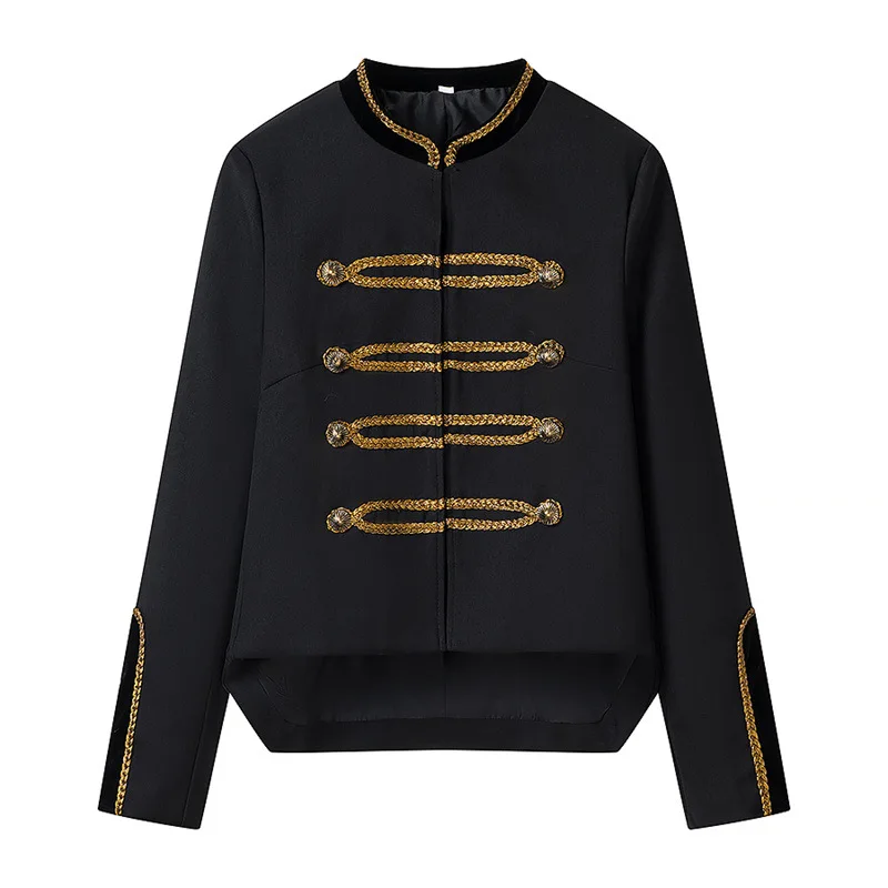 

Withered 2026 Spring New European And American Women's Fashion Casual Loose And Versatile Long Sleeve Single Breasted Short Coat