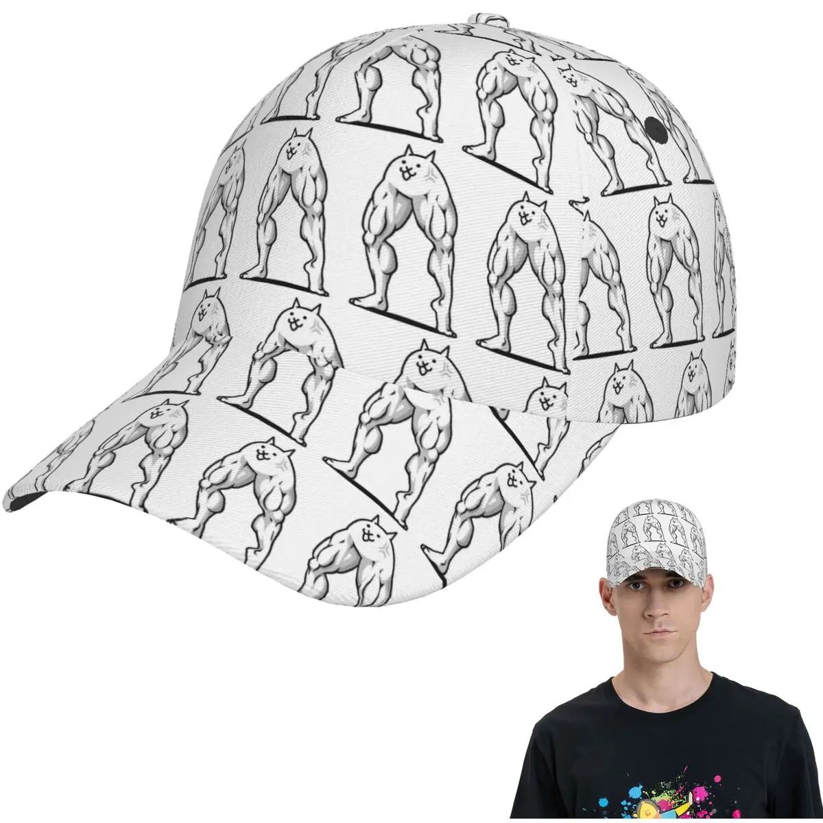 

Сетчатые бейсболки Battle Cats Snapback, модные бейсболки, дышащие повседневные бейсболки, уличные унисекс